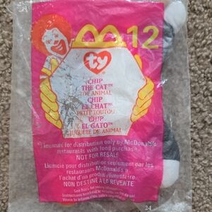 NWT McDonald's TY Beanie Baby Chip the Cat